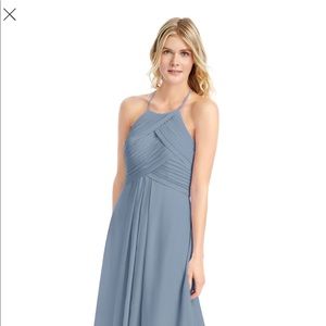 Azazie Ginger Bridesmaid Dress in Dusty Blue A6